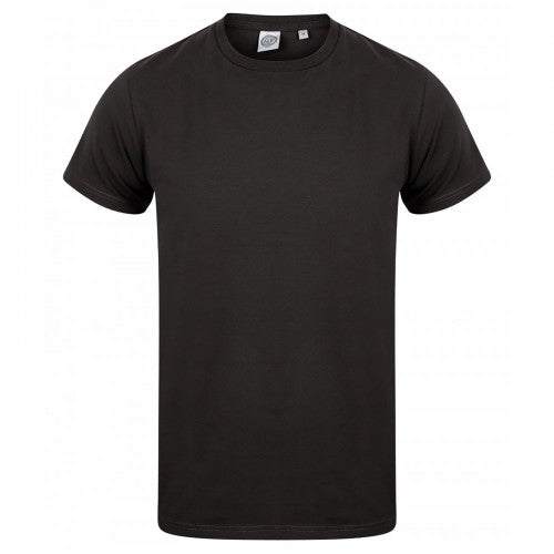 Front - Skinni Fit Men Mens Feel Good Stretch V-neck Short Sleeve T-Shirt