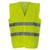 Front - Yoko Mens Hi Vis 2 Bands Vest/Waistcoat