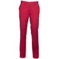 Front - Front Row Mens Cotton Rich Stretch Chino Trousers