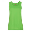 Lime - Front - Fruit Of The Loom Mens Moisture Wicking Performance Vest Top