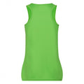 Lime - Back - Fruit Of The Loom Mens Moisture Wicking Performance Vest Top