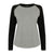 Front - Skinnifit Womens/Ladies Long Sleeve Baseball T-Shirt