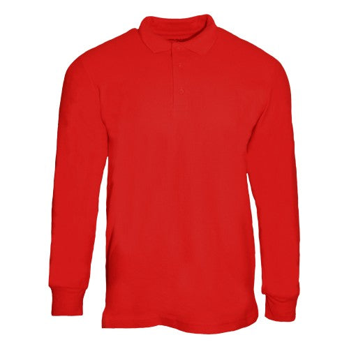 Gildan Mens Long Sleeve Premium Cotton Double Pique Polo Shirt GD048
