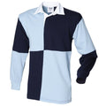 Front - Front Row Quartered Rugby Sports Polo Shirt