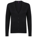 Front - Henbury Womens/Ladies V-Neck Button Up Cardigan
