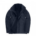 Front - B&C Mens Corporate 3-In-1 Hooded Parka Jacket