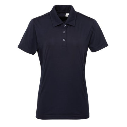 Front - Tri Dri Womens/Ladies Panelled Short Sleeve Polo Shirt