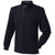 Front - Front Row Mens Super Soft Long Sleeve Rugby Polo Shirt