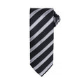 Front - Premier Mens Waffle Stripe Formal Business Tie