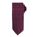 Front - Premier Mens Square Pattern Formal Work Tie