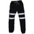 Front - Yoko Mens Hi Visibility Reflective Work Jogging Bottoms