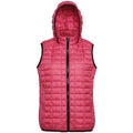 Front - 2786 Womens/Ladies Honeycomb Zip Up Hooded Gilet/Bodywarmer