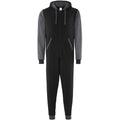 Front - Comfy Co Adults Unisex Two Tone Contrast All-In-One Onesie