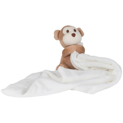 Front - Mumbles Baby Boys/Girls Plush Monkey Comforter Blanket