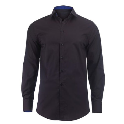 Front - Alexandra Mens Roll Sleeve Hospitality Work Shirt