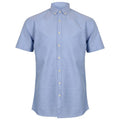 Front - Henbury Mens Modern Short Sleeve Oxford Shirt