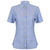 Front - Henbury Womens/Ladies Modern Short Sleeve Oxford Shirt