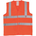 Front - Yoko Flame-Retardant Hi-Vis Sleeveless Waistcoat