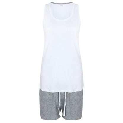 Front - Towel City Womens/Ladies Pyjama Vest And Shorts Set