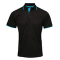 Front - Premier Mens Contrast Coolchecker Polo Shirt