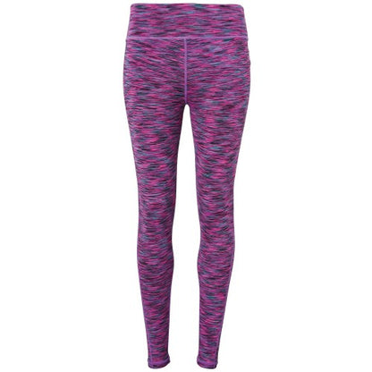 Front - Tri Dri Womens/Ladies Performance Space Dye Leggings