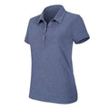 Front - Kariban Womens/Ladies Melange Short Sleeve Polo Shirt