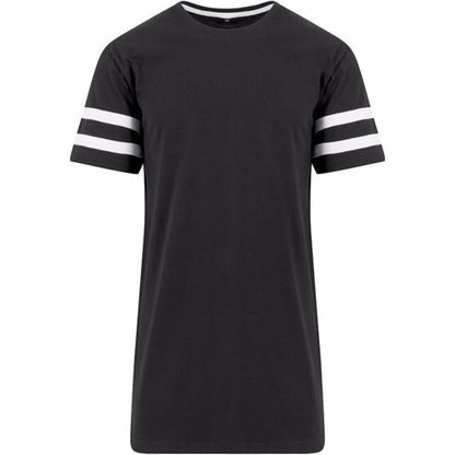 Front - Build Your Brand Unisex Stripe Jersey Short Sleeve T-Shirt