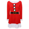 Front - Christmas Shop Womens Christmas Knitted Dress