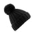 Front - Beechfield Unisex Verbier Fur Pom Pom Chunky Beanie