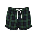 Front - Skinnifit Womens/Ladies Tartan Shorts