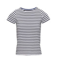Front - Asquith & Fox Womens/Ladies Mariniere Coastal Short Sleeve T-Shirt
