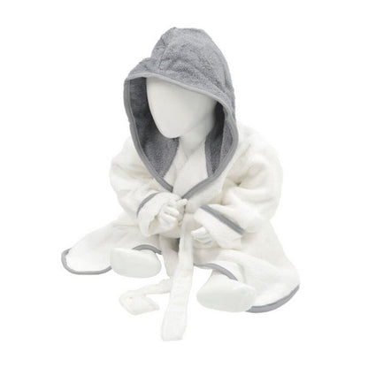 Front - A&R Towels Baby/Toddler Babiezz Hooded Bathrobe