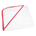 White- Fire Red - Front - A&R Towels Baby-Toddler Babiezz All-over Sublimation Hooded Towel