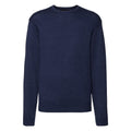 Front - Russell Collection Mens Crew Neck Knitted Pullover Sweatshirt