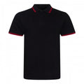 Front - AWDis Mens Stretch Tipped Polo Shirt