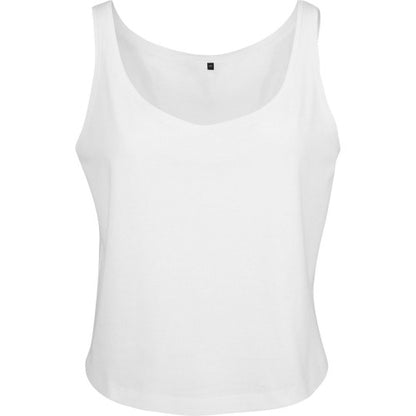 Front - Build Your Brand Womens/Ladies Oversized Sleeveless Tank Top