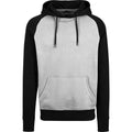 Front - Build Your Brand Mens Raglan Hoodie