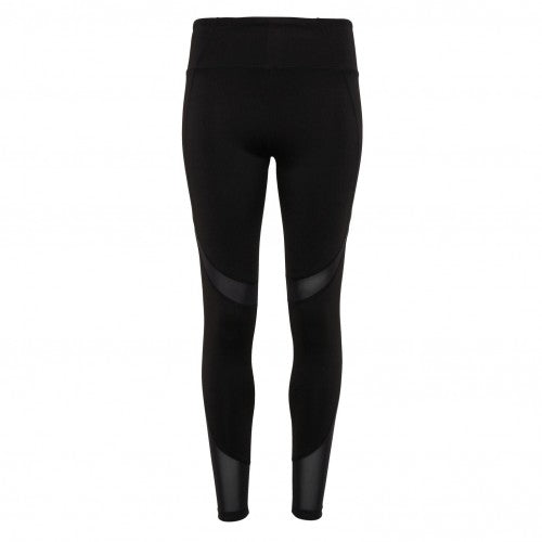 Front - TriDri Womens/Ladies Mesh Tech Panel Full-Length Leggings
