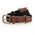 Front - Asquith & Fox Mens Faux Leather And Canvas Belt