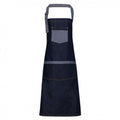 Front - Premier Unisex Domain Contrast Denim Bib Apron