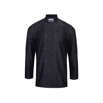 Front - Premier Unisex Denim Chefs Jacket