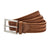 Front - Asquith & Fox Mens Leather Braid Belt