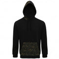 Front - Asquith & Fox Mens Camo Trimmed Hoodie