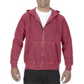 Front - Comfort Colors Unisex Adults Full Zip Hooded Sweatshirt
