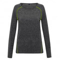 Front - TriDri Womens/Ladies Laser Cut Scooped Long Sleeve Top