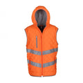 Front - Yoko Unisex Adults Hi Vis Kensington Hooded Gilet