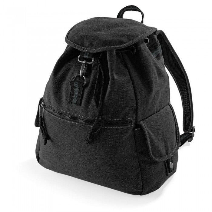 Front - Quadra Vintage Canvas Bag