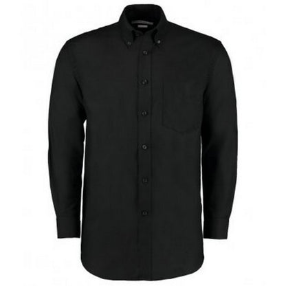 Front - Kustom Kit Mens Workplace Long Sleeve Oxford Shirt