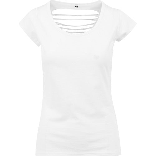 Front - Build Your Brand Womens/Ladies Back Cut Tee
