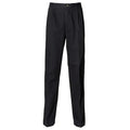 Front - Henbury Mens Teflon® Stain Resistant Coated Pleated Chino Work Trousers / Pants